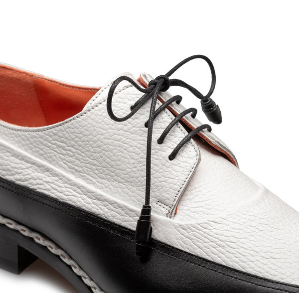 Mezlan Muro lace up shoe - Black/White