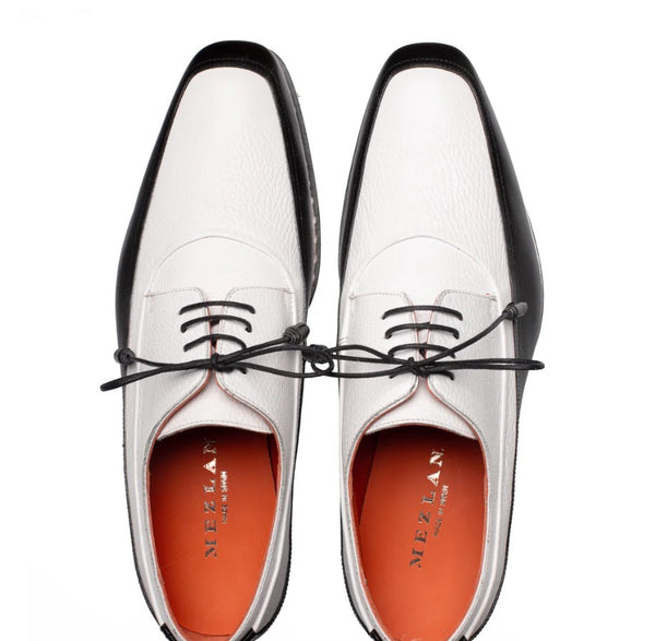 Mezlan Muro lace up shoe - Black/White