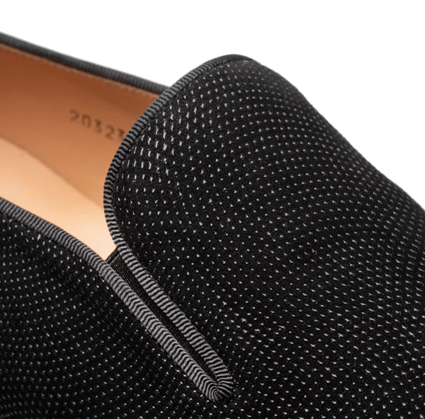 Mezlan Notte Suede Loafer - Black