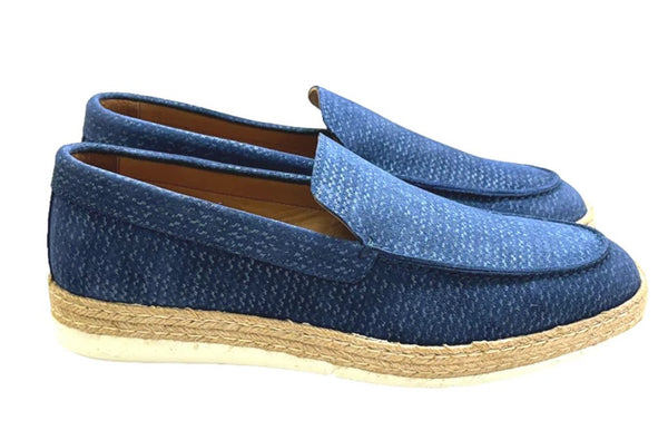 Pelle Nuovo Leather Loafer- Blue