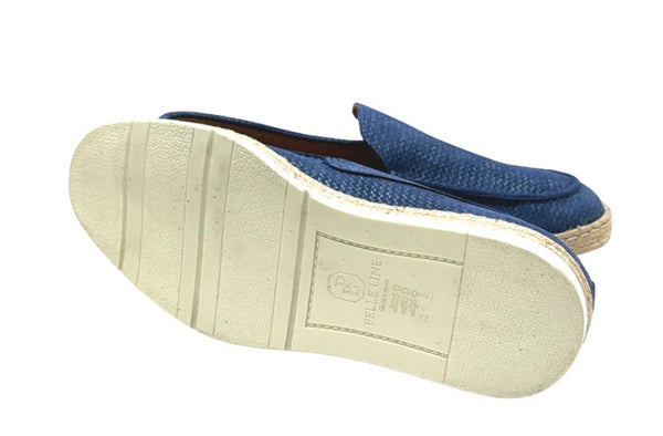 Pelle Nuovo Leather Loafer- Blue