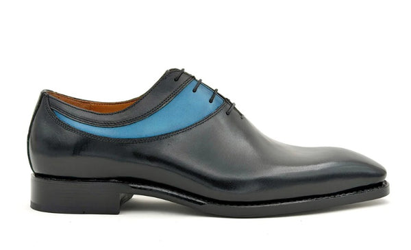 Ugo Vasare Oliver Calfskin Shoes - Black/Blue