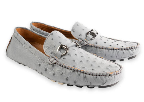 Pelle Palm Beach Ostrich Driver - Grey