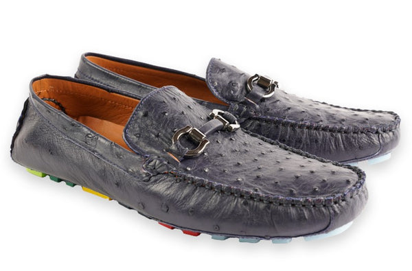 Pelle Palm Beach Ostrich Driver - Navy