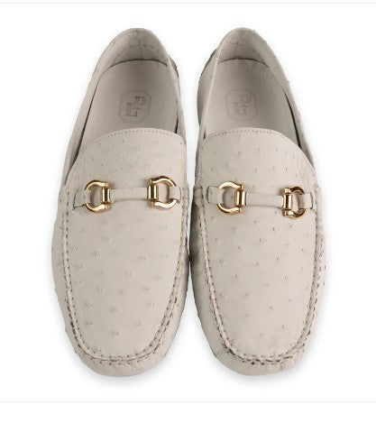 Pelle Palm Beach Ostrich Driver - White
