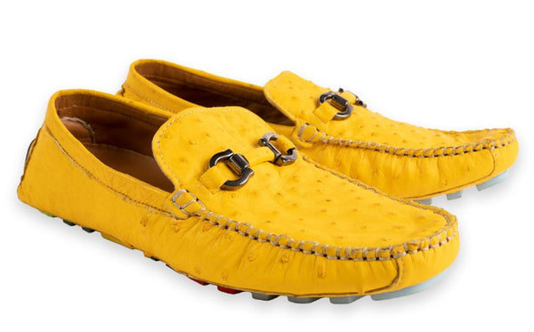 Pelle Palm Beach Ostrich Driver - Yellow