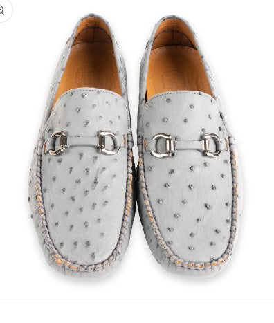 Pelle Palm Beach Ostrich Driver - Grey
