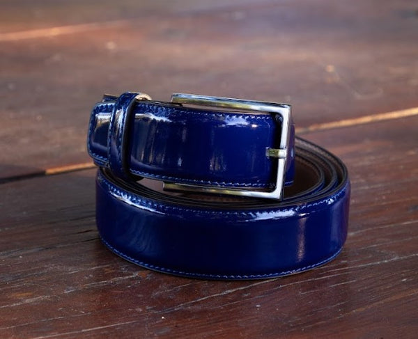 Maurice Shiny Calfskin Loafer - Electric/Blue