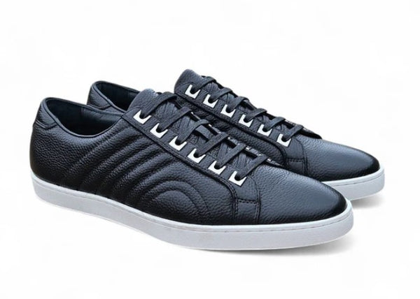 Carrucci Primo Leather Sneaker - Black