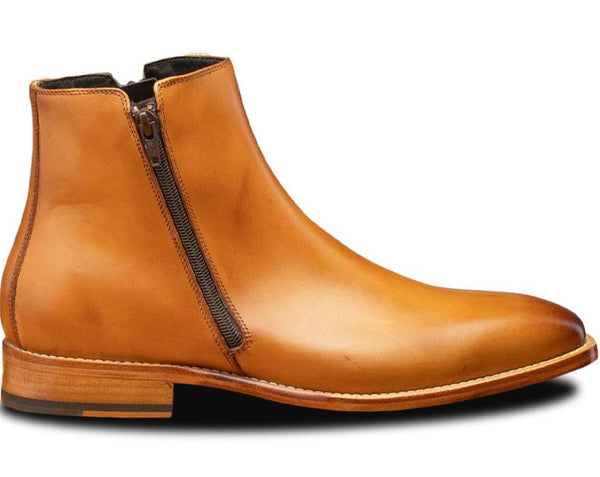 Toscana Onice Leather Dress Boot - Cognac