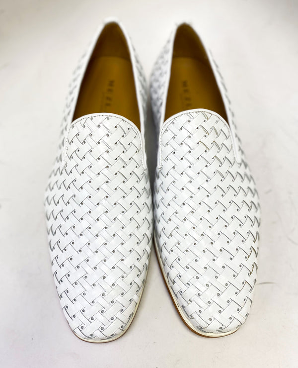 Mezlan Calfskin Slip-On - White
