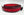 C Collection Leather/Velvet Belt - Red