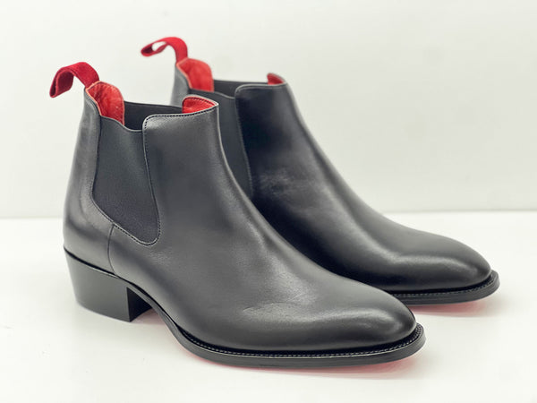 C Collection Leather Boot - Black
