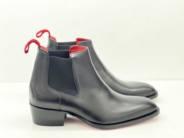 C Collection Leather Boot - Black
