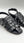 C Collection Leather Sandal - Black