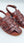 C Collection Leather Sandal - Brown