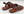 C Collection Leather Sandal - Brown