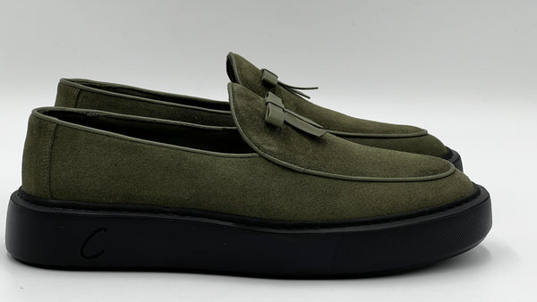 C Collection Suede Loafer - Green
