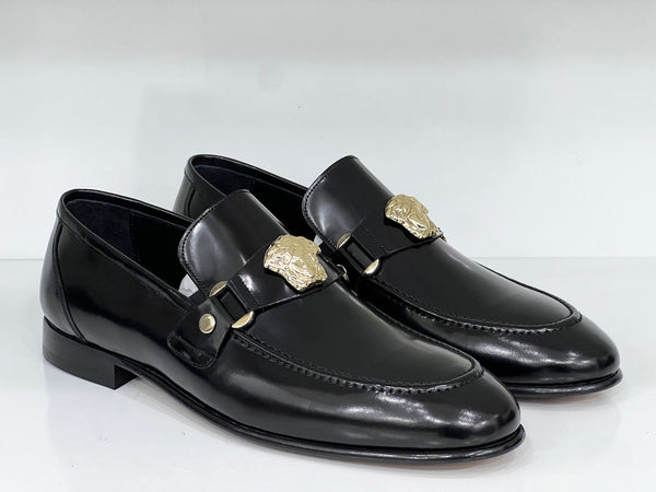 C Collection Leather Loafer - Black