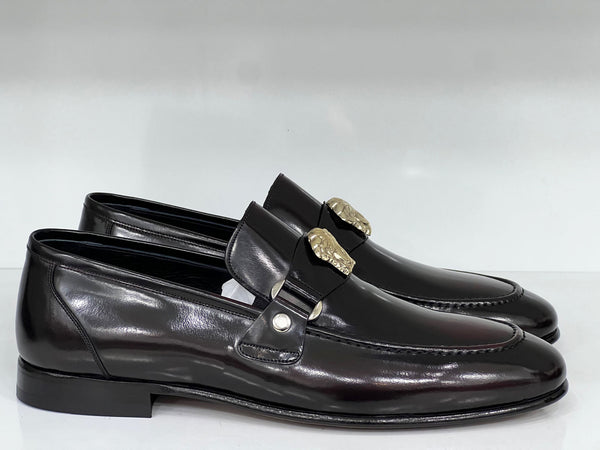C Collection Leather Loafer - Burgundy