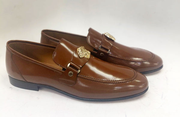 C Collection Leather Loafer - Camel