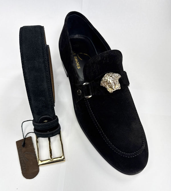 C&E Shoes C Collection Suede Loafer - Black