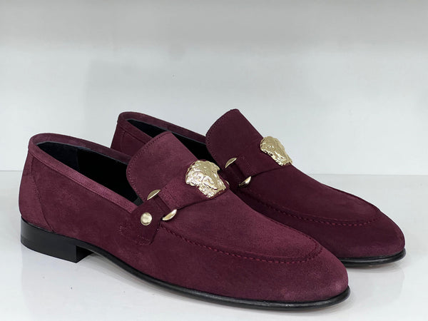 C&E Shoes C Collection Suede Loafer - Burgundy