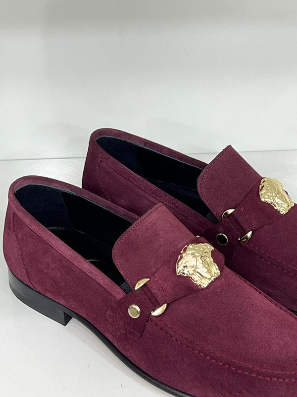 C&E Shoes C Collection Suede Loafer - Burgundy
