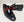 C Collection Patent Leather Loafer - Black/Red