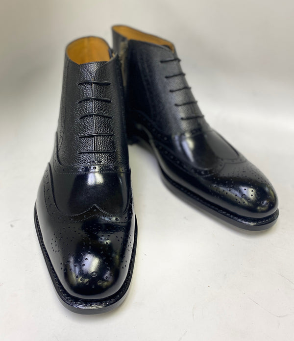 Ugo Vasare Stanford Calfskin Boot - Black