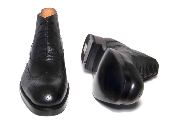 Ugo Vasare Stanford Calfskin Boot - Black