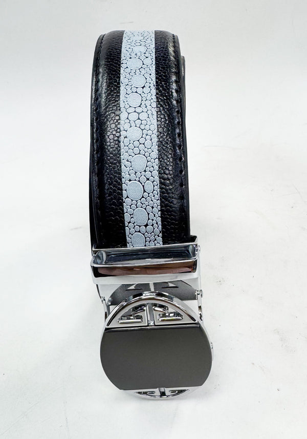 Maurice Faux Stingray Belt - Black