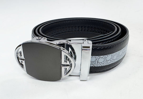 Maurice Faux Stingray Belt - Black