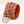 C Collection Straw Print Leather Belt - Red