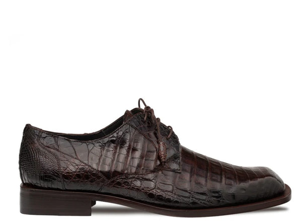 Mezlan Ugo Crocodile Lace-Up Shoe - Brown