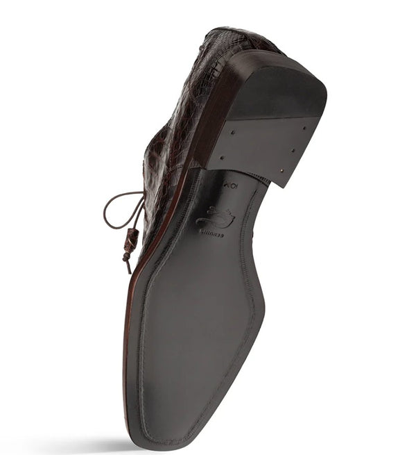 Mezlan Ugo Crocodile Lace-Up Shoe - Brown