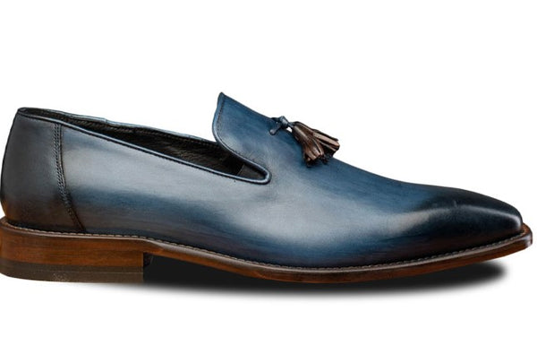 Toscana David Leather Loafer - Ocean/Blue