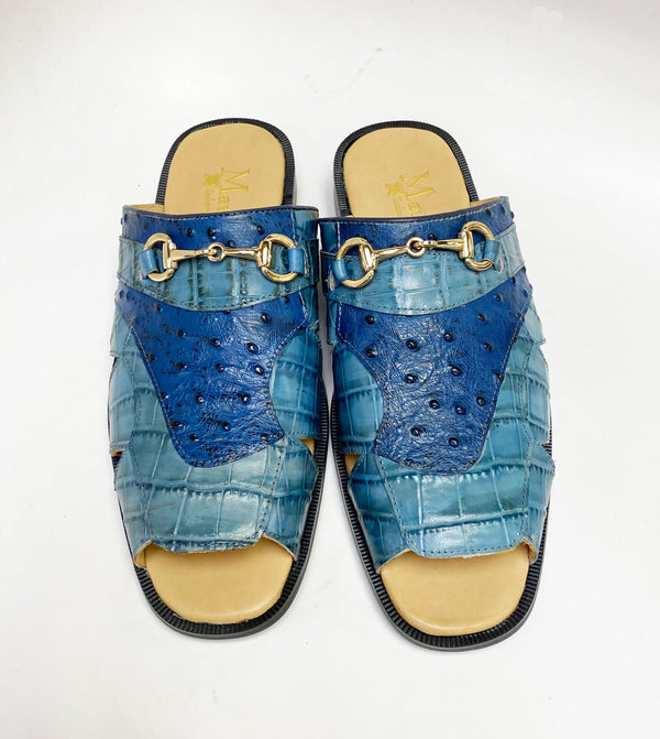 C&E Maurice Calfskin Slip-On - Sky/Blue