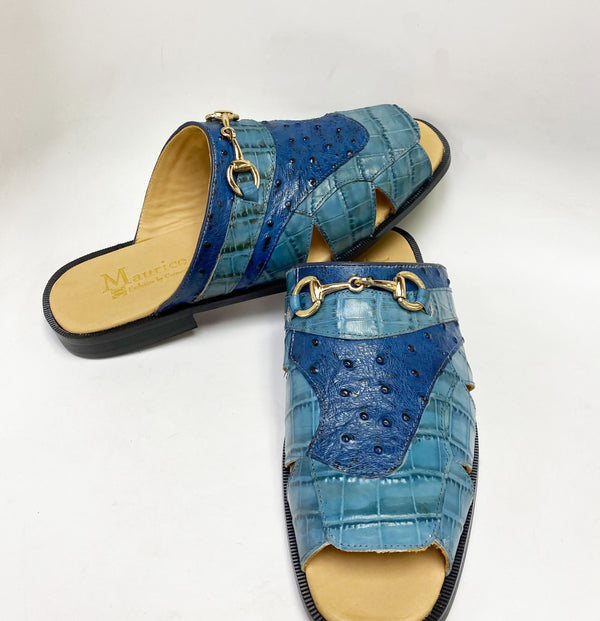 C&E Maurice Calfskin Slip-On - Sky/Blue