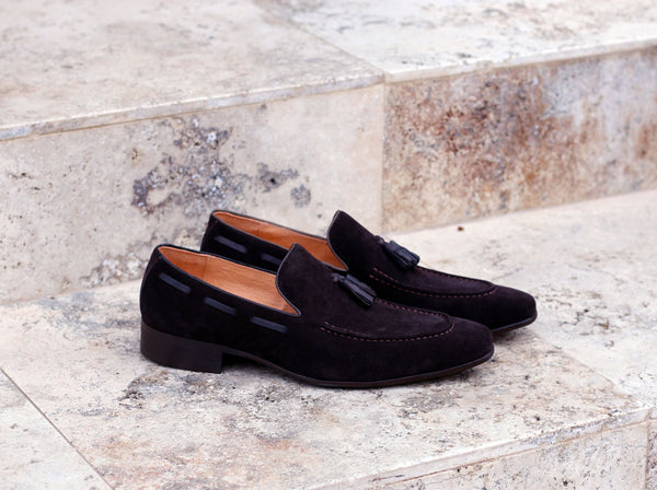 Maurice Suede Tasseled Loafer - Brown
