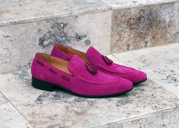 Maurice Suede Loafer - Fuchsia