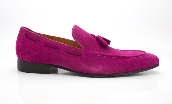 Maurice Suede Loafer - Fuchsia