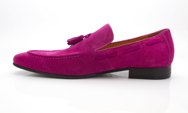 Maurice Suede Loafer - Fuchsia