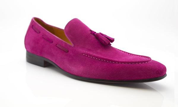 Maurice Suede Loafer - Fuchsia