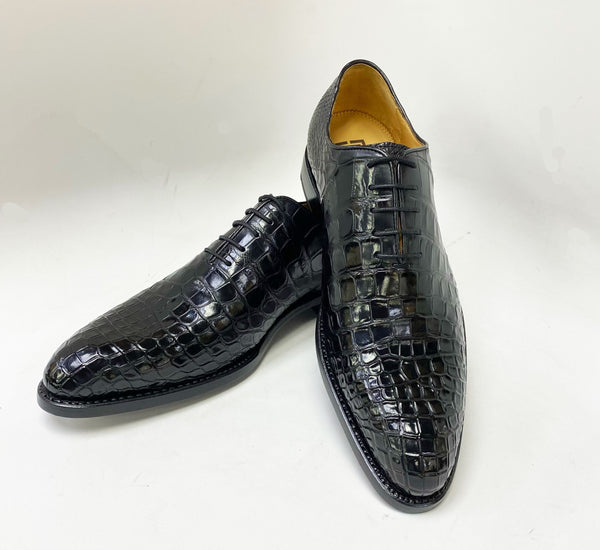 Ugo Vasare Alligator Oxford - Black