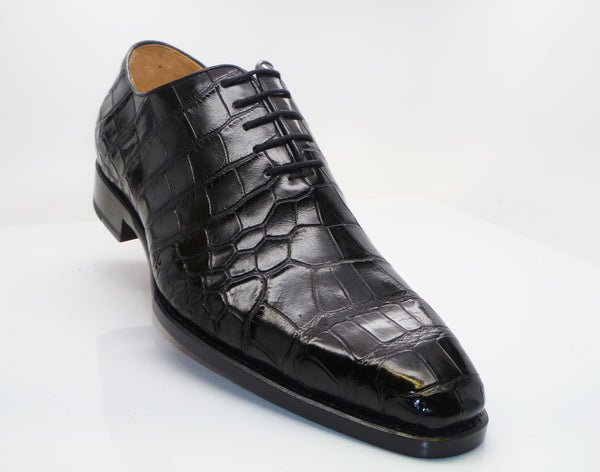 Ugo Vasare Alligator Oxford - Black