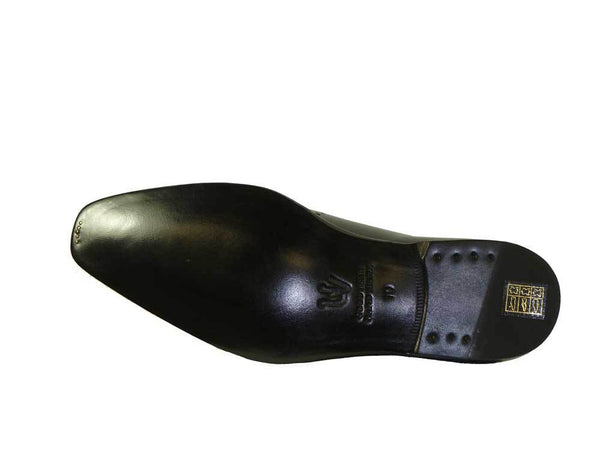 Carrucci Monkstrap Calfskin Shoes - Black