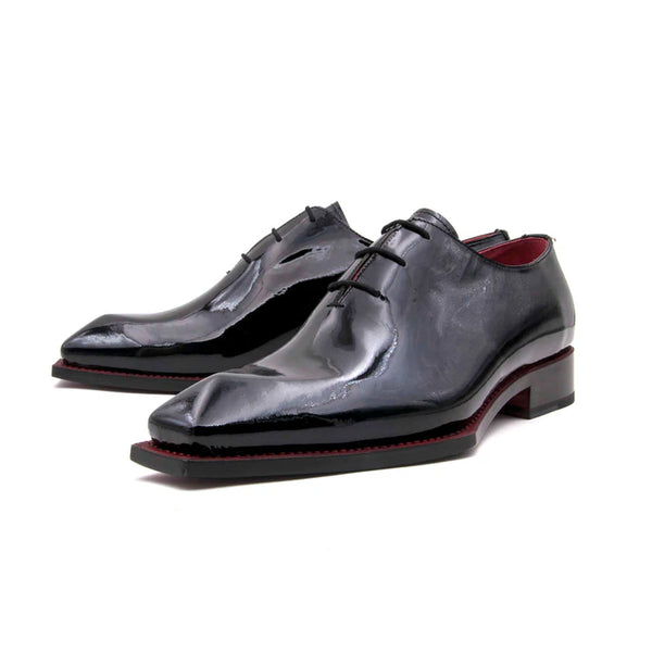Ugo Vasare "Jason Spade" Patent Leather Lace-Up Oxford Black