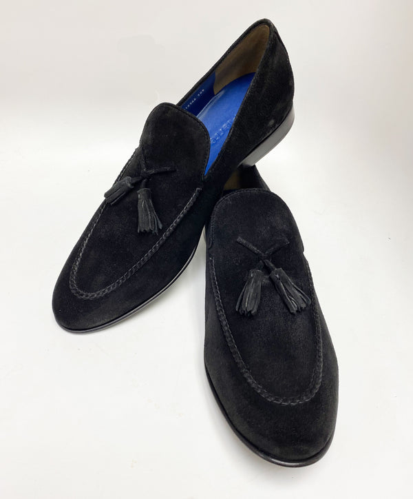 Jean Pierre Suede Tasseled Loafer - Black