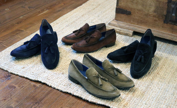 Jean Pierre Suede Tasseled Loafer - Black